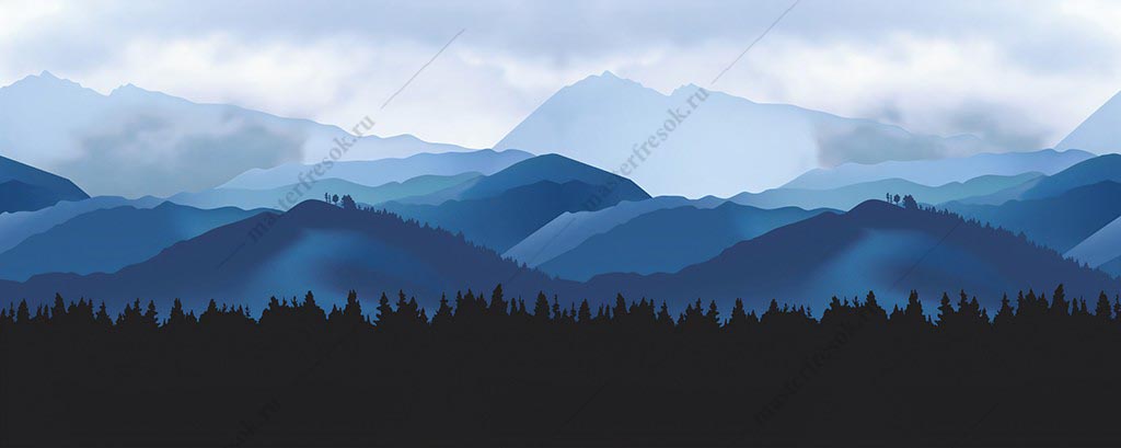Фотообои Голубые горы